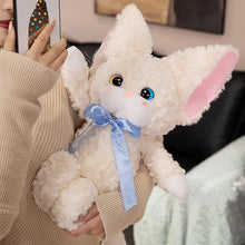 Load image into Gallery viewer, White Devon Rex Stuffed Animal - French Bow Knot Design-5