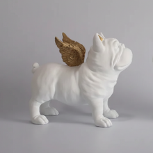 Load image into Gallery viewer, White French Bulldog Statue - Darling Angel Wings - 2 pcs Set-2
