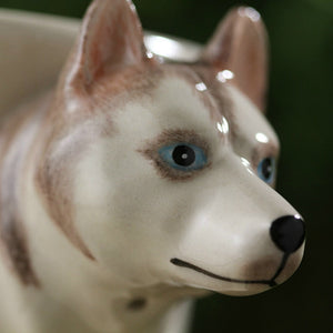 White Husky Love 3D Ceramic Cup-Mug-Dogs, Home Decor, Mugs, Siberian Husky-2