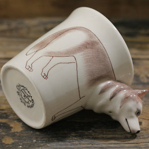 White Husky Love 3D Ceramic Cup-Mug-Dogs, Home Decor, Mugs, Siberian Husky-3