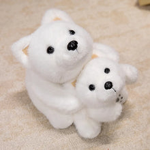 Load image into Gallery viewer, White Japanese Spitz Plush Toy - Floppy Sploot Japanese Spitz Stuffed Animal-2