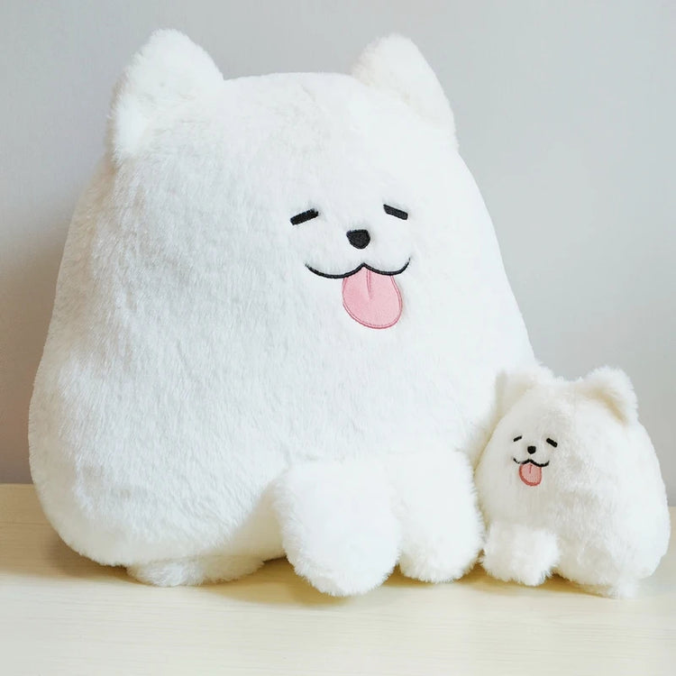 White Samoyed Stuffed Animal Plush Toy 750x