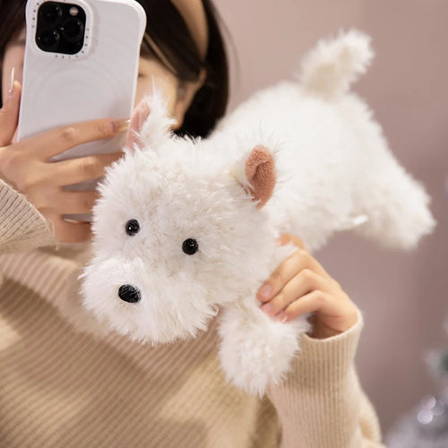 White West Highland Terrier Stuffed Animal Plush Toy-13