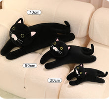 Load image into Gallery viewer, Wide Eyed Black Cat Stuffed Animal Plush Toys-12