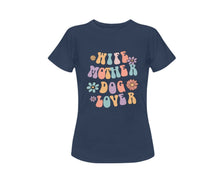 Load image into Gallery viewer, Wife Mother Dog Lover Women&#39;s T-Shirt-Apparel-Apparel, Dogs, Shirt, T Shirt-Navy Blue-Small-7