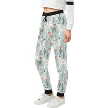 Load image into Gallery viewer, Wildflower Meadow Dalmatians Delight Christmas Unisex Sweatpants-Apparel-Apparel, Christmas, Dalmatian, Dog Dad Gifts, Dog Mom Gifts, Pajamas-2