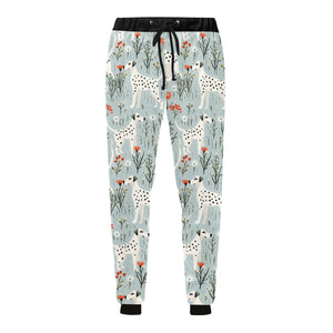 Wildflower Meadow Dalmatians Delight Christmas Unisex Sweatpants-Apparel-Apparel, Christmas, Dalmatian, Dog Dad Gifts, Dog Mom Gifts, Pajamas-4