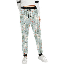 Load image into Gallery viewer, Wildflower Meadow Dalmatians Delight Christmas Unisex Sweatpants-Apparel-Apparel, Christmas, Dalmatian, Dog Dad Gifts, Dog Mom Gifts, Pajamas-XS-1