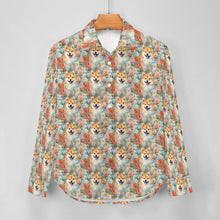 Load image into Gallery viewer, Wildflower Shiba Inu Love Women&#39;s Shirt - 2 Designs-Apparel-Apparel, Shiba Inu, Shirt-7
