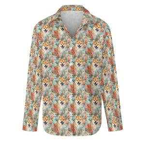 Wildflower Shiba Inu Love Women's Shirt - 2 Designs-Apparel-Apparel, Shiba Inu, Shirt-7