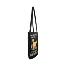 Load image into Gallery viewer, Wine and Golden Retriever Mom Lightweight Tote Bags-Accessories-Accessories,Bags,Dog Mom Gifts,Golden Retriever-3
