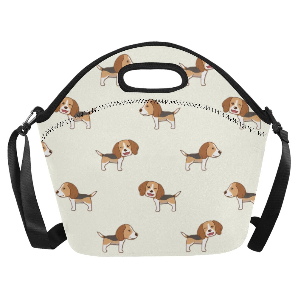Winking Beagle Love Neoprene Lunch Bag-2