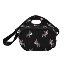 Load image into Gallery viewer, Winking Boston Terrier Love Neoprene Lunch Bag-15