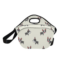 Load image into Gallery viewer, Winking Boston Terrier Love Neoprene Lunch Bag-6