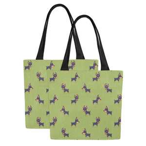 Winking Doberman Love Canvas Tote Bag-Accessories-Accessories, Bags, Doberman-10