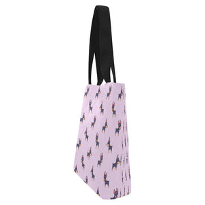 Winking Doberman Love Canvas Tote Bag-Accessories-Accessories, Bags, Doberman-3