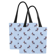 Load image into Gallery viewer, Winking Doberman Love Canvas Tote Bag-Accessories-Accessories, Bags, Doberman-6