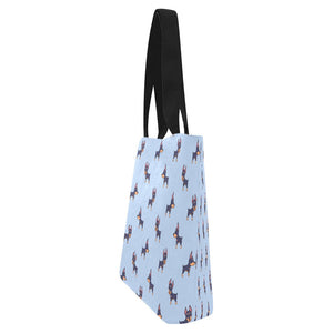 Winking Doberman Love Canvas Tote Bag-Accessories-Accessories, Bags, Doberman-8