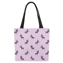 Load image into Gallery viewer, Winking Doberman Love Canvas Tote Bag-Accessories-Accessories, Bags, Doberman-Thistle-ONESIZE-1
