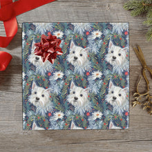 Load image into Gallery viewer, Winter Garden Westie Christmas Gift Wrapping Paper - 2 Rolls-Christmas Ornament-Christmas,West Highland Terrier,Wrapping Paper-4