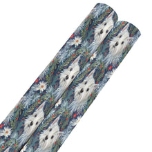 Load image into Gallery viewer, Winter Garden Westie Christmas Gift Wrapping Paper - 2 Rolls-Christmas Ornament-Christmas,West Highland Terrier,Wrapping Paper-5