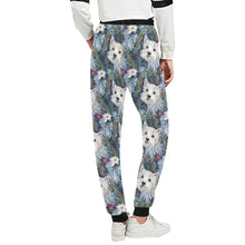 Load image into Gallery viewer, Winter Garden Westie Christmas Unisex Sweatpants-Apparel-Apparel, Christmas, Dog Dad Gifts, Dog Mom Gifts, Pajamas, West Highland Terrier-3