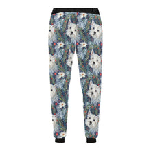 Load image into Gallery viewer, Winter Garden Westie Christmas Unisex Sweatpants-Apparel-Apparel, Christmas, Dog Dad Gifts, Dog Mom Gifts, Pajamas, West Highland Terrier-5