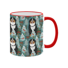 Load image into Gallery viewer, Winter Whimsy Bernese Mountain Dog Christmas Coffee Mug-2