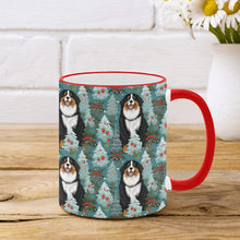Load image into Gallery viewer, Winter Whimsy Bernese Mountain Dog Christmas Coffee Mug-3