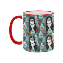 Load image into Gallery viewer, Winter Whimsy Bernese Mountain Dog Christmas Coffee Mug-5