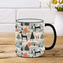 Load image into Gallery viewer, Winter Whimsy Greyhound’s Christmas Coffee Mug-2