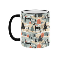 Load image into Gallery viewer, Winter Whimsy Greyhound’s Christmas Coffee Mug-4