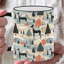 Load image into Gallery viewer, Winter Whimsy Greyhound’s Christmas Coffee Mug-White-ONE SIZE-1