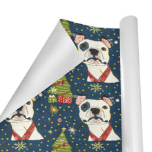 Load image into Gallery viewer, Winter Whimsy Pit Bull Christmas Gift Wrapping Paper - 2 Rolls-Christmas Ornament-Christmas,Pit Bull,Wrapping Paper-4