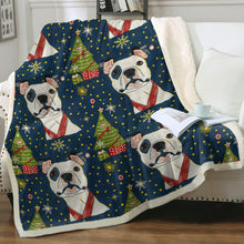 Load image into Gallery viewer, Winter Whimsy Pit Bull Christmas Soft Warm Fleece Blanket-Blanket-Blankets, Christmas, Dog Dad Gifts, Dog Mom Gifts, Home Decor, Pit Bull-12