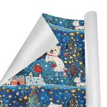 Load image into Gallery viewer, Winter Whimsy Westies Christmas Gift Wrapping Paper - 2 Rolls-Christmas Ornament-Christmas,West Highland Terrier,Wrapping Paper-3