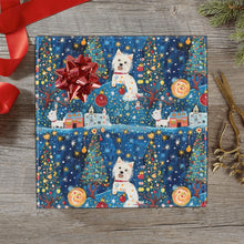 Load image into Gallery viewer, Winter Whimsy Westies Christmas Gift Wrapping Paper - 2 Rolls-Christmas Ornament-Christmas,West Highland Terrier,Wrapping Paper-5