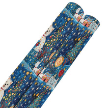 Load image into Gallery viewer, Winter Whimsy Westies Christmas Gift Wrapping Paper - 2 Rolls-Christmas Ornament-Christmas,West Highland Terrier,Wrapping Paper-White8-ONE SIZE-2