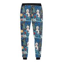 Load image into Gallery viewer, Winter Whimsy Westies Christmas Unisex Sweatpants-Apparel-Apparel, Christmas, Dog Dad Gifts, Dog Mom Gifts, Pajamas, West Highland Terrier-5