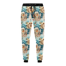 Load image into Gallery viewer, Winter Whiskers Shih Tzu Christmas Unisex Sweatpants-Apparel-Apparel, Christmas, Dog Dad Gifts, Dog Mom Gifts, Pajamas, Shih Tzu-4