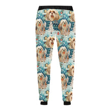 Load image into Gallery viewer, Winter Whiskers Shih Tzu Christmas Unisex Sweatpants-Apparel-Apparel, Christmas, Dog Dad Gifts, Dog Mom Gifts, Pajamas, Shih Tzu-5