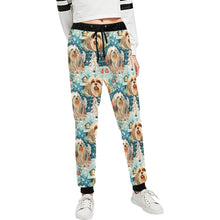 Load image into Gallery viewer, Winter Whiskers Shih Tzu Christmas Unisex Sweatpants-Apparel-Apparel, Christmas, Dog Dad Gifts, Dog Mom Gifts, Pajamas, Shih Tzu-XS-1