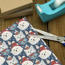 Load image into Gallery viewer, Winter Wonderland American Eskie Christmas Gift Wrapping Paper - 2 Rolls-Christmas Ornament-American Eskimo Dog,Christmas,Wrapping Paper-4