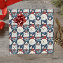 Load image into Gallery viewer, Winter Wonderland American Eskie Christmas Gift Wrapping Paper - 2 Rolls-Christmas Ornament-American Eskimo Dog,Christmas,Wrapping Paper-1