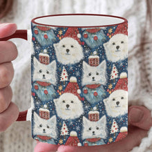 Load image into Gallery viewer, Winter Wonderland American Eskie Christmas Mug-White2-ONE SIZE-1