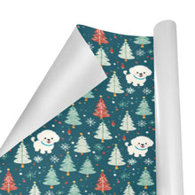 Load image into Gallery viewer, Winter Wonderland Bichon Frise Christmas Gift Wrapping Paper - 2 Rolls-Christmas Ornament-Bichon Frise,Christmas,Wrapping Paper-3