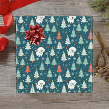 Load image into Gallery viewer, Winter Wonderland Bichon Frise Christmas Gift Wrapping Paper - 2 Rolls-Christmas Ornament-Bichon Frise,Christmas,Wrapping Paper-1