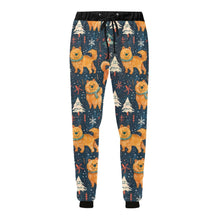 Load image into Gallery viewer, Winter Wonderland Chow Chow Christmas Unisex Sweatpants-Apparel-Apparel, Chow Chow, Christmas, Dog Dad Gifts, Dog Mom Gifts, Pajamas-4