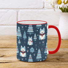 Load image into Gallery viewer, Winter Wonderland Husky Christmas Coffee Mug-2