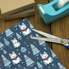 Load image into Gallery viewer, Winter Wonderland Husky Christmas Gift Wrapping Paper - 2 Rolls-Christmas Ornament-Christmas,Siberian Husky,Wrapping Paper-4